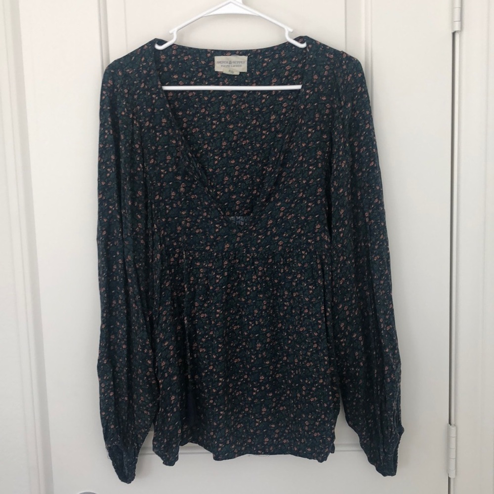 Ralph Lauren Denim & Supply floral peasant top